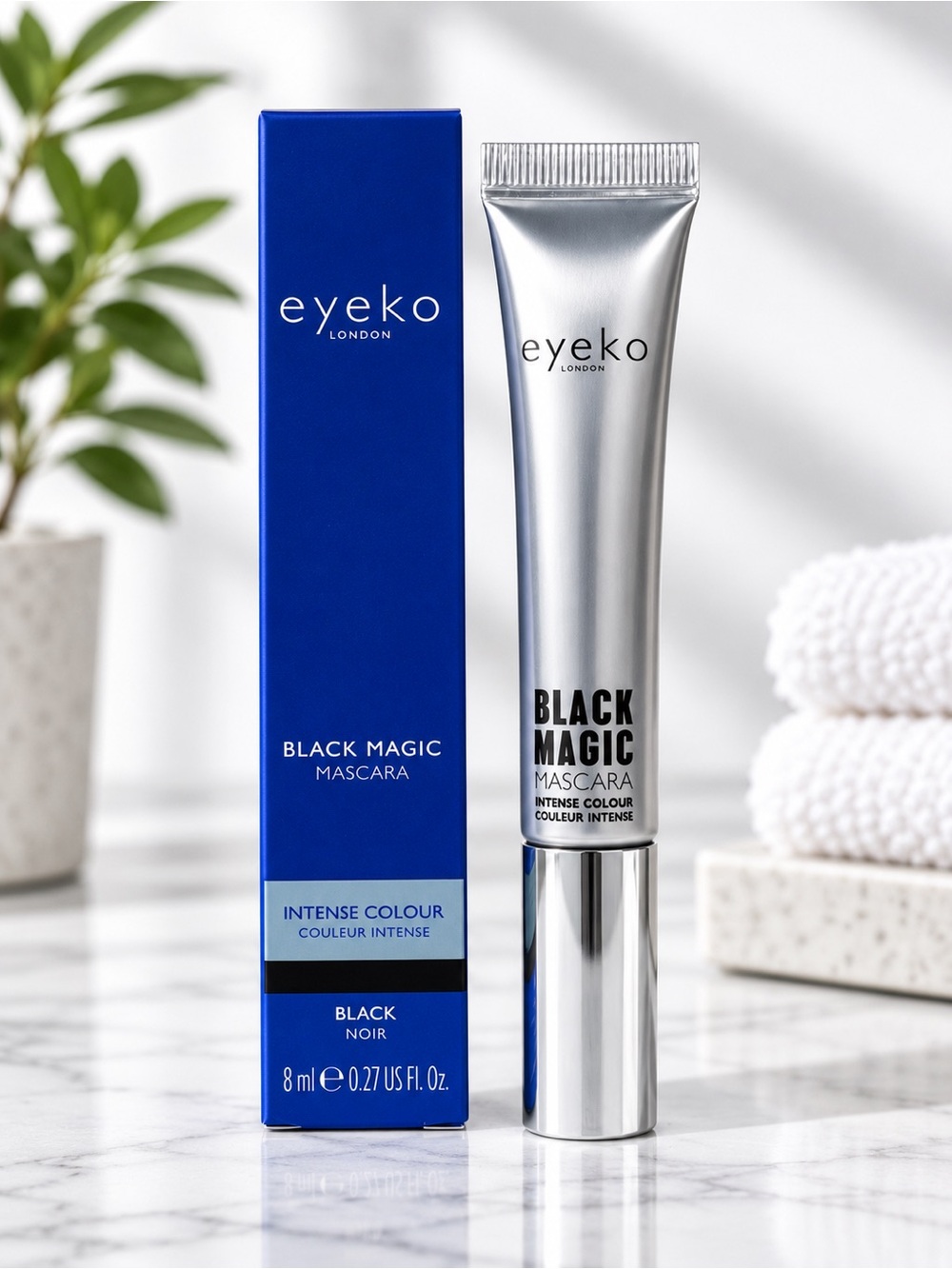 New In Box Korean Beauty Eyeko Black Magic Mascara Intense Color Full Size